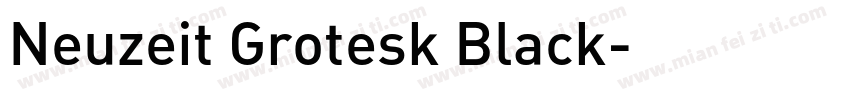 Neuzeit Grotesk Black字体转换